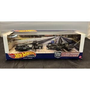 2020 Hot Wheels Premium Black Hole Gasser Team Transport Diorama Box Set NEW